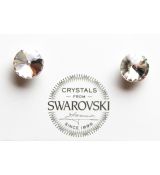 Náušnice RIVOLI puzety 6mm - Crystal