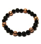 Náramek Onyx - Onyx - Láva rose