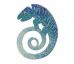 Brož smaltovaná - chameleon II