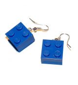 Náušnice LEGO - modré