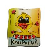 Cedulka KUŘE - koupelna