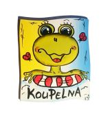 Cedulka ŽABKA - koupelna II