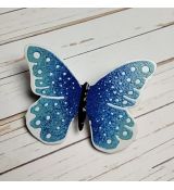 Brož smaltovaná - motýlek 02