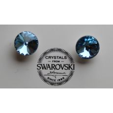 Náušnice RIVOLI puzety 8mm - Aquamarine