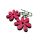 Náušnice dřevěné - kytičky malé růžové