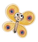 Keramická magnetka - motýlek žlutý