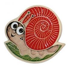 Keramická magnetka - šneček