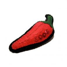 Brož plstěná - chilli