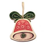 Keramická vánoční ozdoba - zvoneček