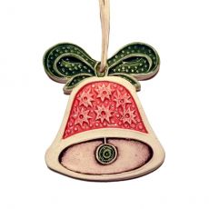 Keramická vánoční ozdoba - zvoneček