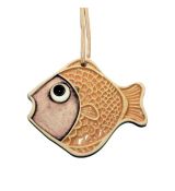 Keramická vánoční ozdoba - zlatá rybka