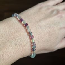 Náramek FLUORIT DUHOVÝ fazetovaný 4mm