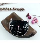 Brož smaltovaná - kočicí