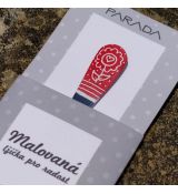 Smaltovaná lžička - kytička