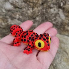 3D Gekon červený MINI