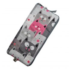 Pouzdro na mobil 17x8cm kočky kočky