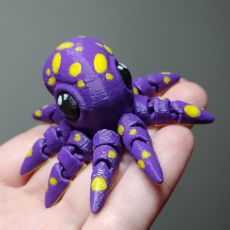3D Chobotnice fialová