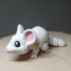 3D Myška bílá