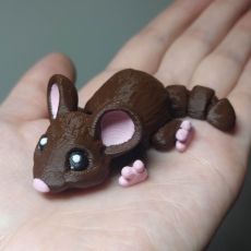3D Myška hnědá