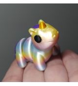 3D Jednorožec perleť MINI