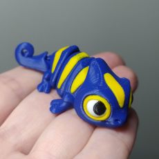 3D Chameleon MINI modrožlutý