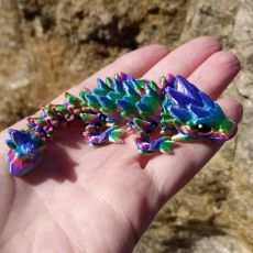 3D drak MALÝ rainbow