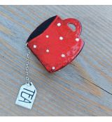 Brož smaltovaná - hrníček čaje