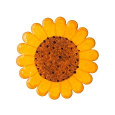 Brož smaltovaná - slunečnice