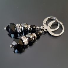 Náušnice ONYX, HEMATIT