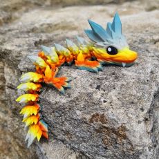 3D drak STŘEDNÍ sunset