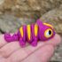 3D Chameleon MINI fialovožlutý