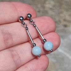 Náušnice LARIMAR 6mm