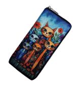 Pouzdro na mobil 17x8cm květinové kočky