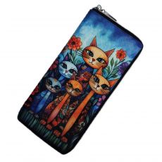 Pouzdro na mobil 17x8cm květinové kočky