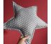 Polštářek hvězda - šedý