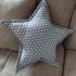Polštářek hvězda - šedý