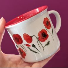 Hrneček keramický - vlčí mák