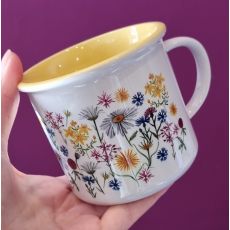 Hrneček keramický - svátojánské kvítí