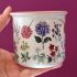 Hrneček keramický - rozkvetlá zahrada