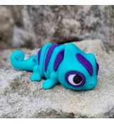 3D Chameleon MINI tyrkysovofialový