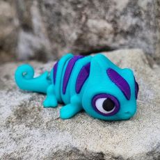 3D Chameleon MINI tyrkysovofialový