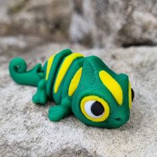 3D Chameleon MINI zelenožlutý