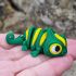 3D Chameleon MINI zelenožlutý