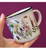 Hrneček keramický - horské kvítí