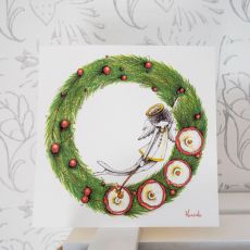 Blahopřání H vánoční velké - adventní věnec