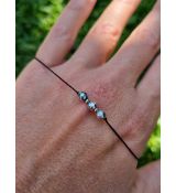 Náramek HEMATIT I šňůrkový 4mm