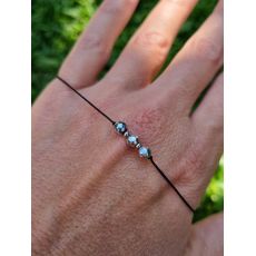 Náramek HEMATIT I šňůrkový 4mm
