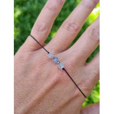 Náramek AKVAMARÍN II šňůrkový 4mm