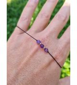 Náramek AMETYST F II šňůrkový 4mm