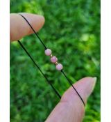 Náramek RODOCHROZIT II šňůrkový 4mm GOLD